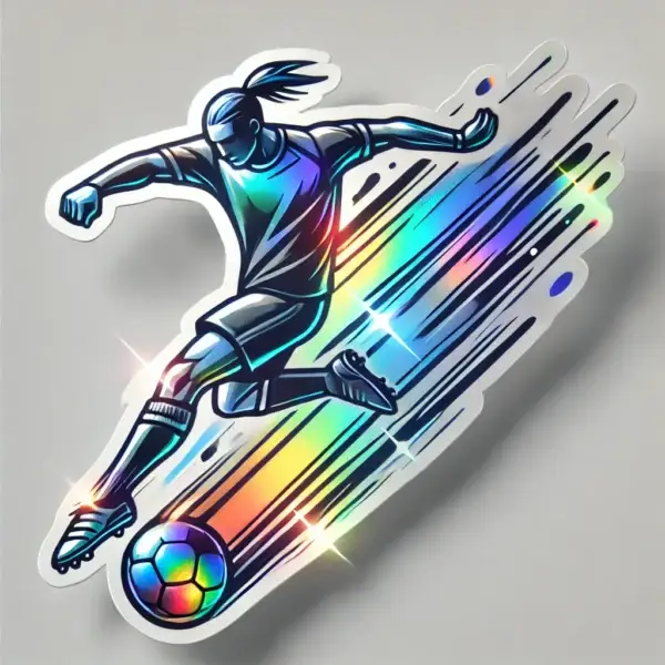 Holographic sticker example